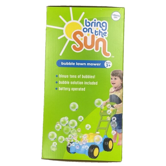 TODDLER TOY'S Bring On The Sun Bubble Lawn Mower Lights Up! AGES 3+ - Picture 7 of 12